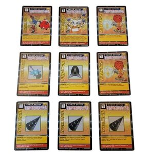 (9) 1999 Bandai DIGIMON Power Blast Trading Card Lot